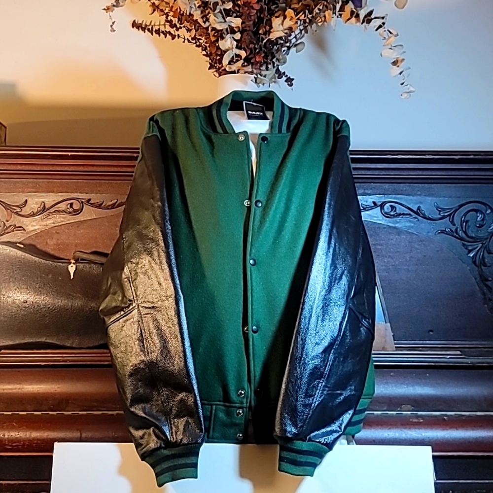New Varsity Coat XXL green & black